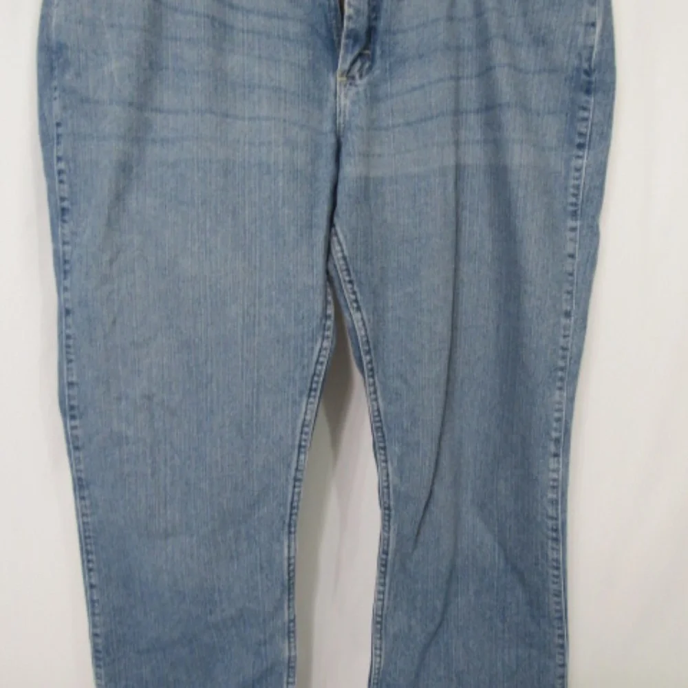Wrangler Cool Vantage‎ FR Straight Distressed Wash Blue Jeans